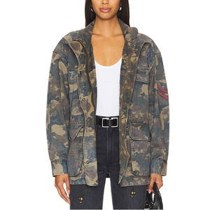 Free People Green x We The Free 'Arya' Utility Camo Jacket Size S